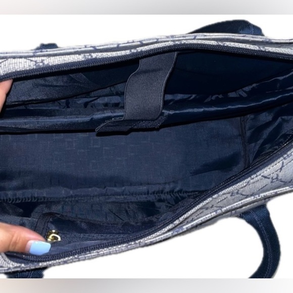 Pierre Cardin Logo Tote, Laptop Pocket, Travel Weekend Bag, Large Purse - Picture 13 of 16